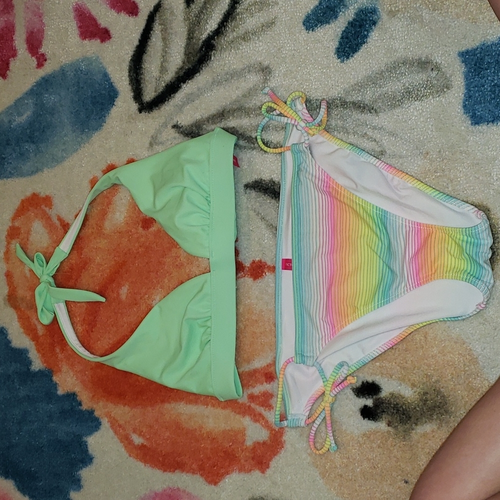 Size Medium Victoria's Secret neon bikini.